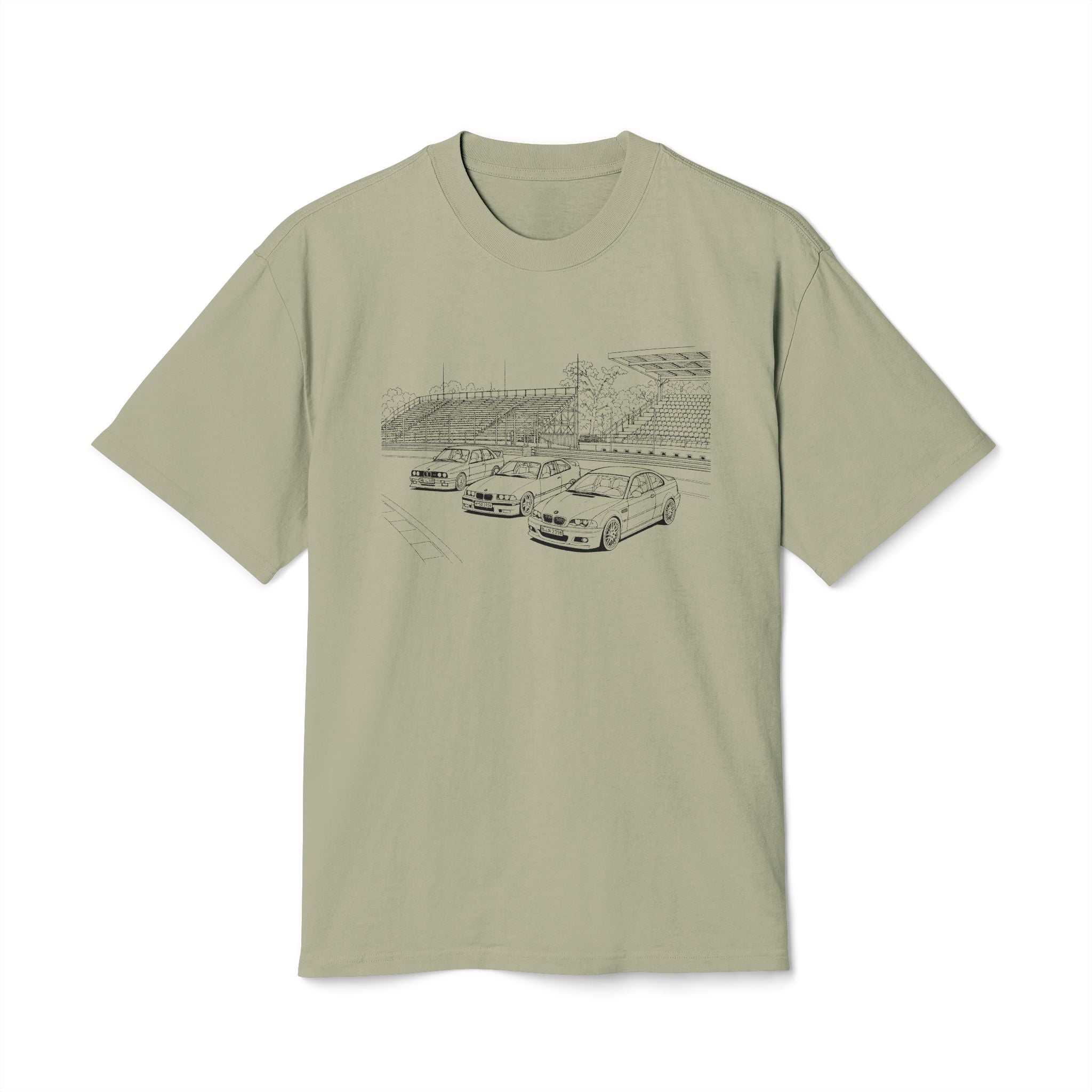 Sketch Trio M3 T-Shirt — Vintage Track Illustration Tee