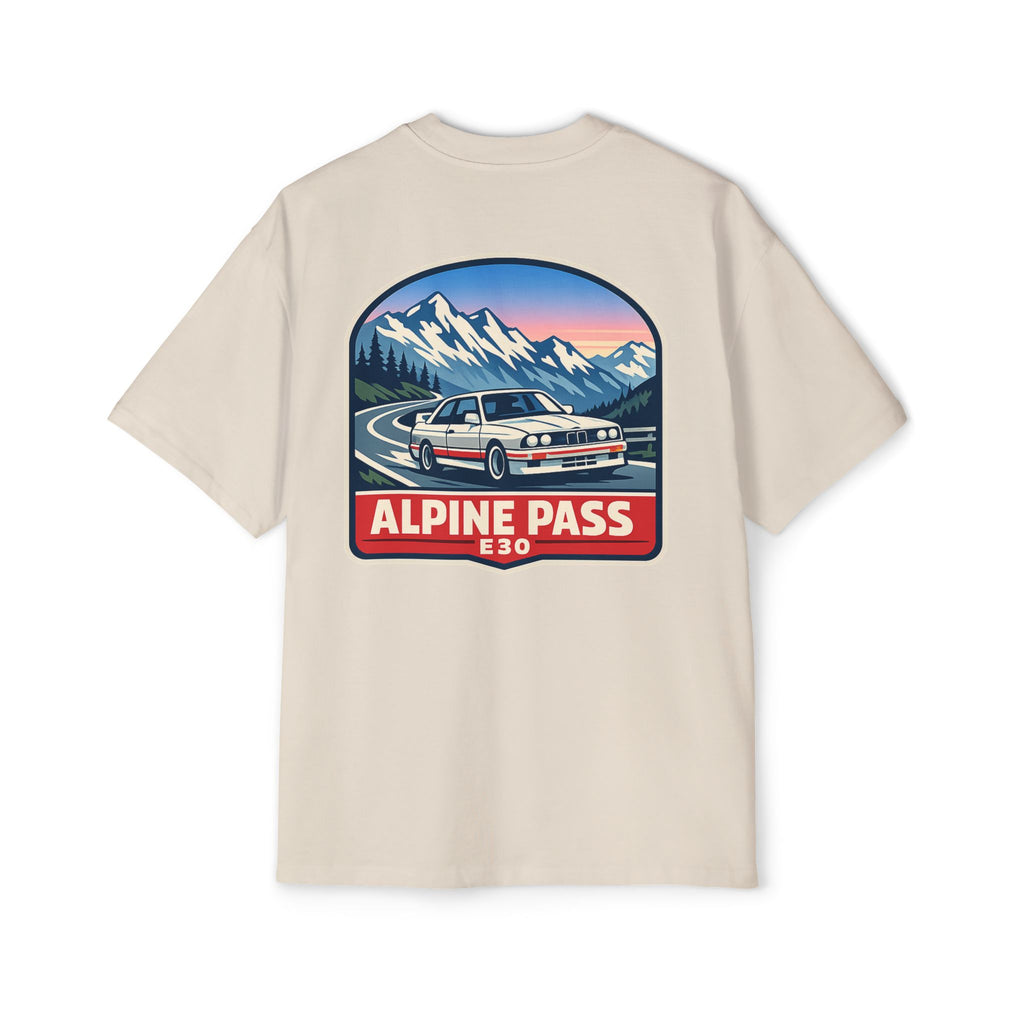 Alpine Pass E30 Tee — Vintage Mountain Driving Car Shirt