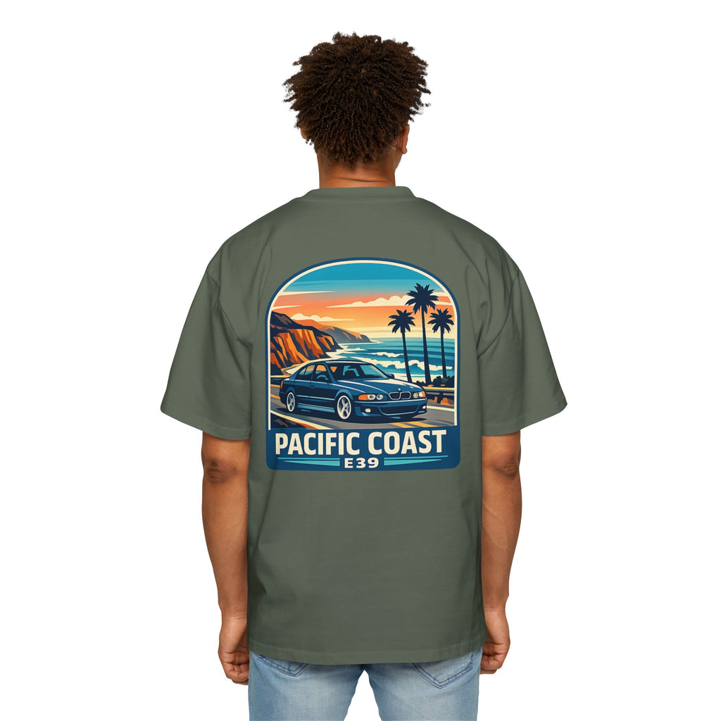 Pacific Coast Car Tee — "Chassis Code Co" Retro Sunset Graphic Shirt