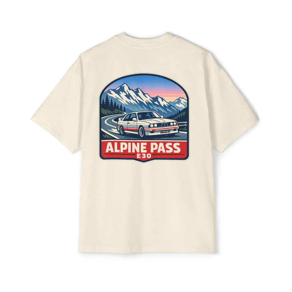 Alpine Pass E30 Tee — Vintage Mountain Driving Car Shirt