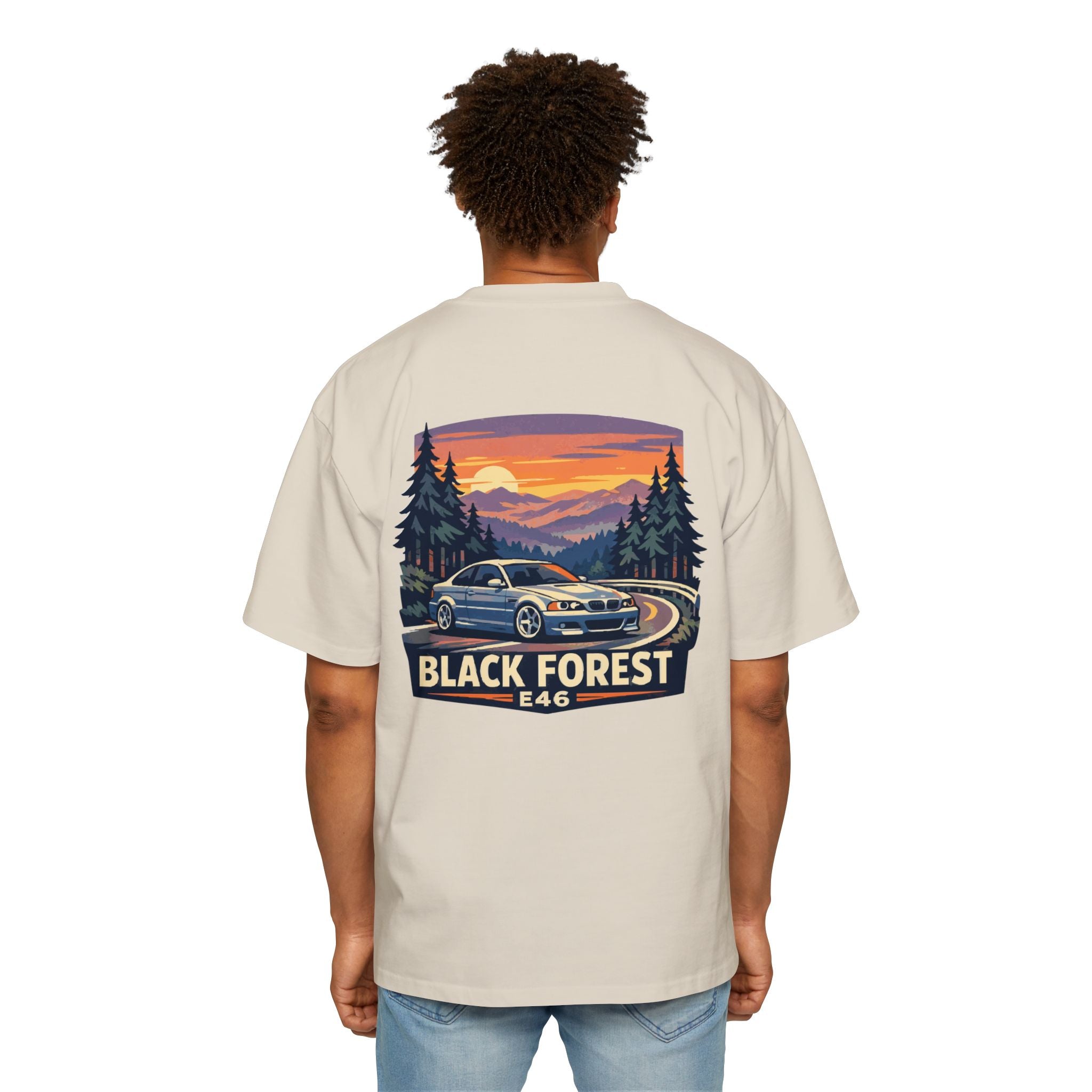 Black Forest E46 Tee — BMW E46 Scenic Car T‑Shirt