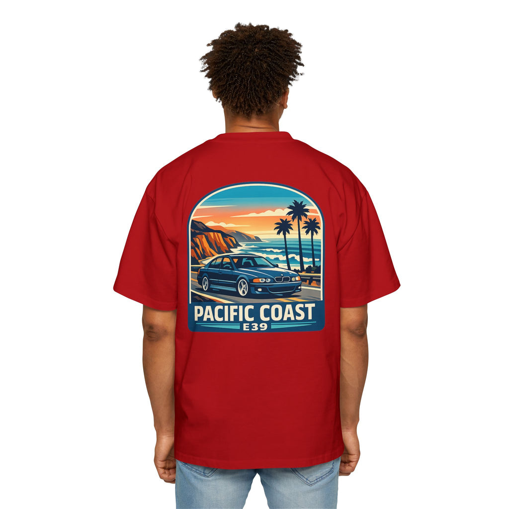 Pacific Coast Car Tee — "Chassis Code Co" Retro Sunset Graphic Shirt