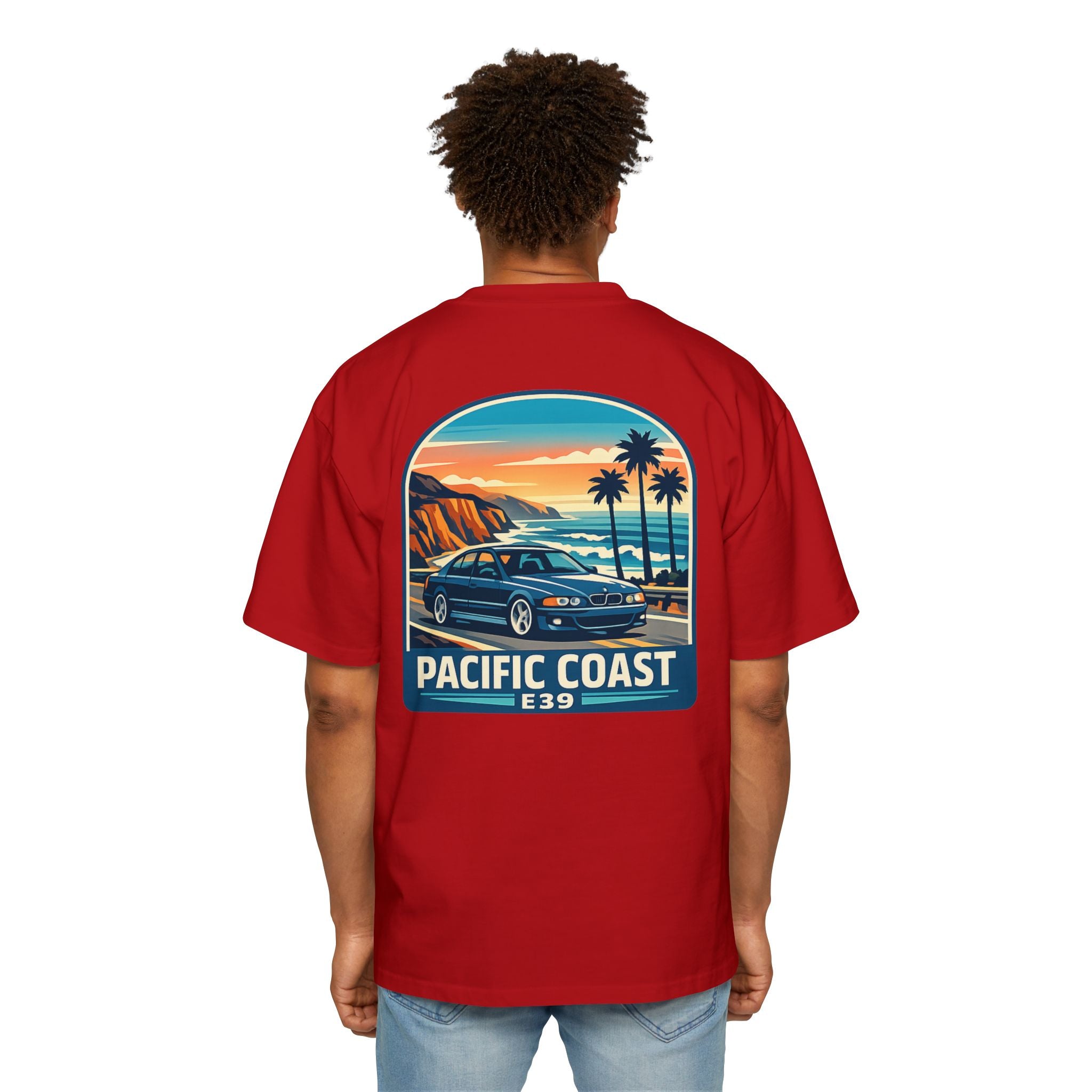 Pacific Coast Car Tee — "Chassis Code Co" Retro Sunset Graphic Shirt