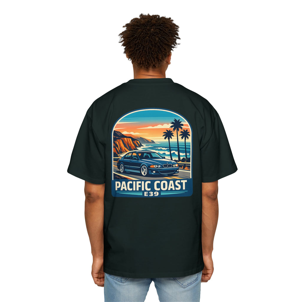 Pacific Coast Car Tee — "Chassis Code Co" Retro Sunset Graphic Shirt