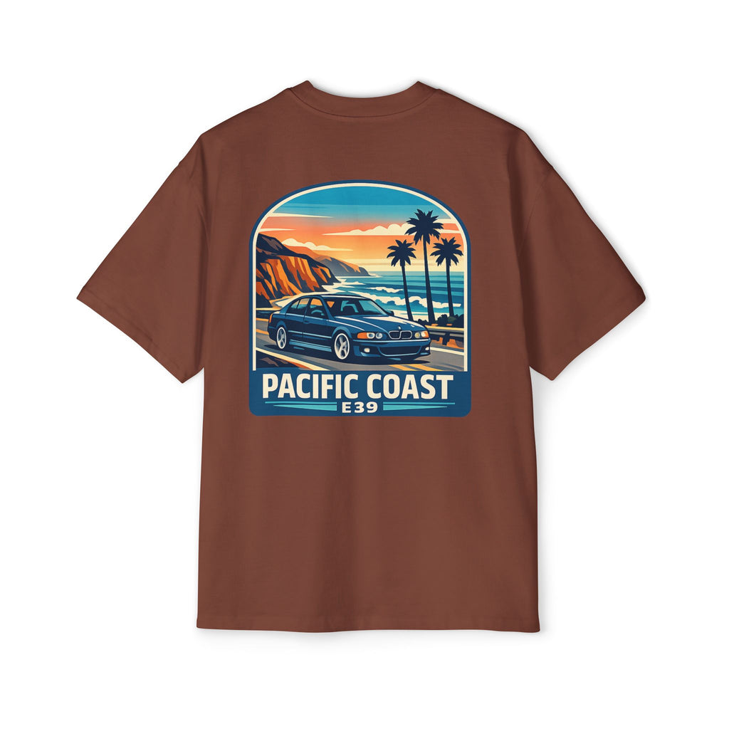 Pacific Coast Car Tee — "Chassis Code Co" Retro Sunset Graphic Shirt