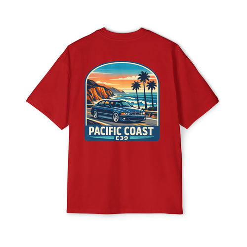 Pacific Coast Car Tee — "Chassis Code Co" Retro Sunset Graphic Shirt