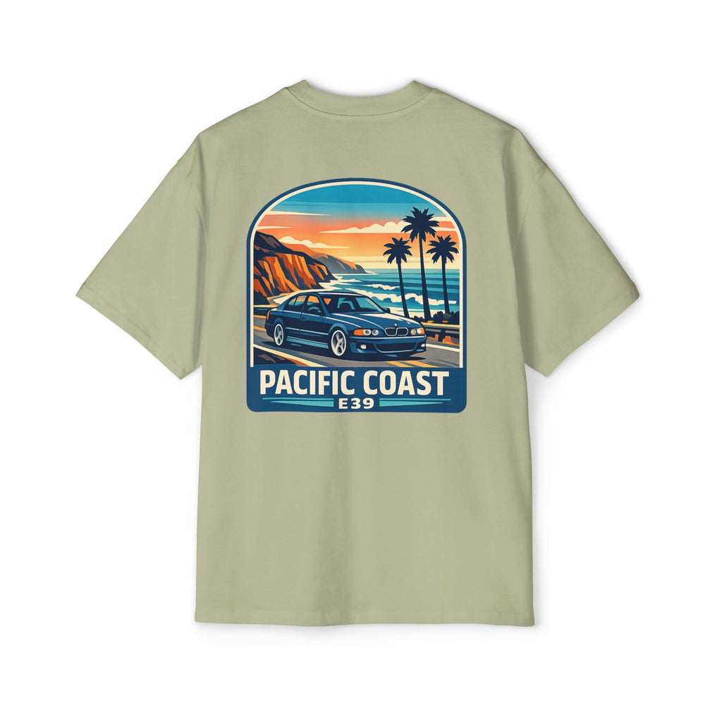 Pacific Coast Car Tee — "Chassis Code Co" Retro Sunset Graphic Shirt