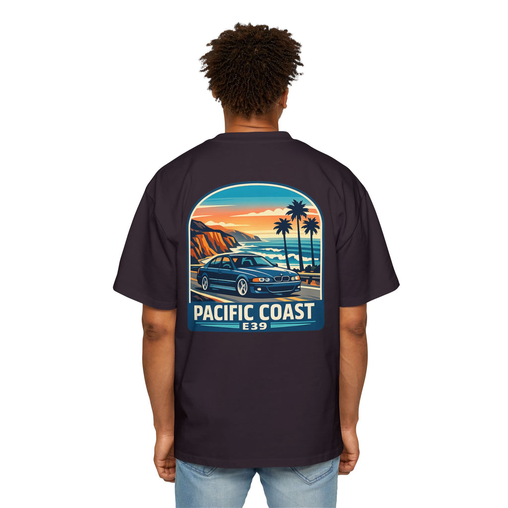 Pacific Coast Car Tee — "Chassis Code Co" Retro Sunset Graphic Shirt