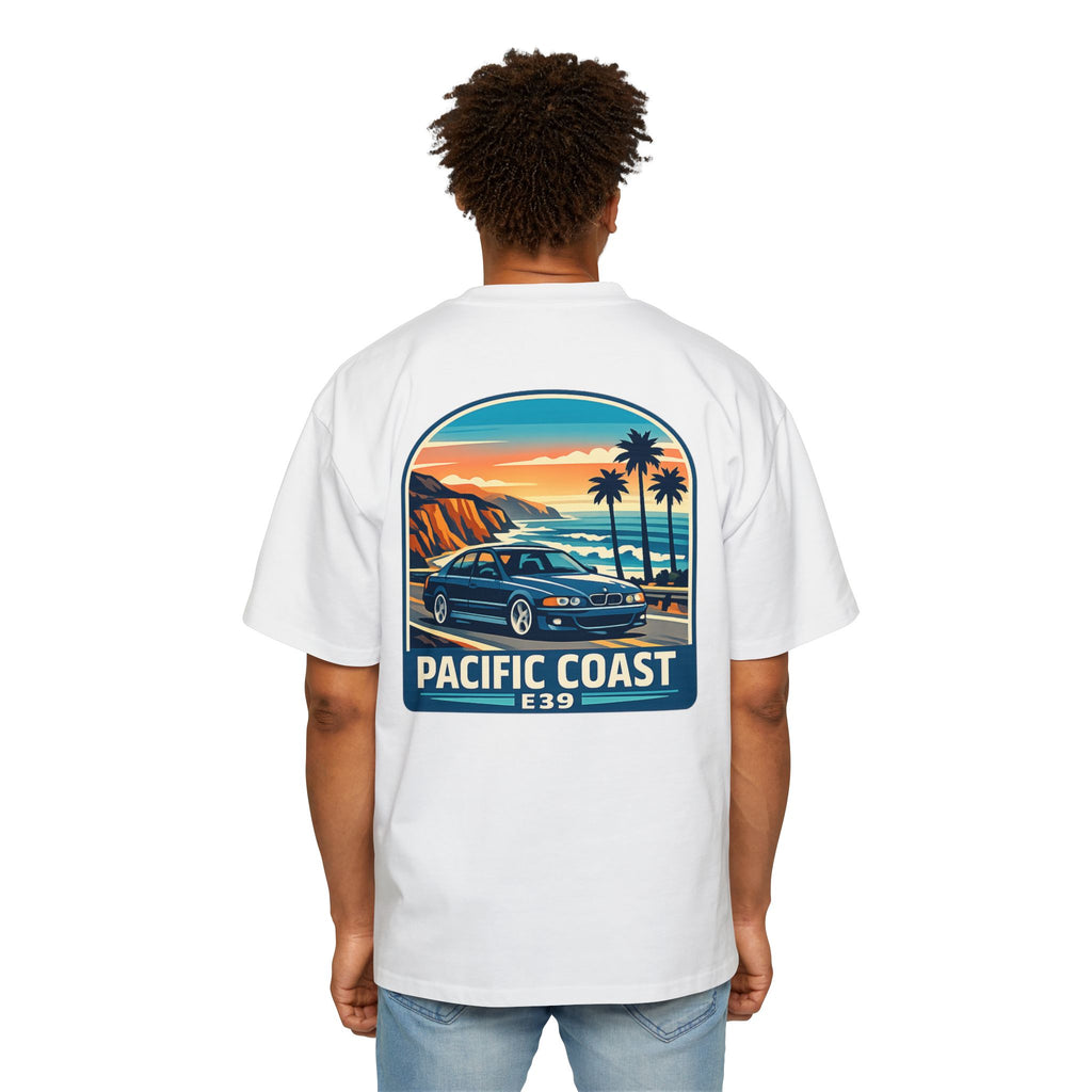 Pacific Coast Car Tee — "Chassis Code Co" Retro Sunset Graphic Shirt