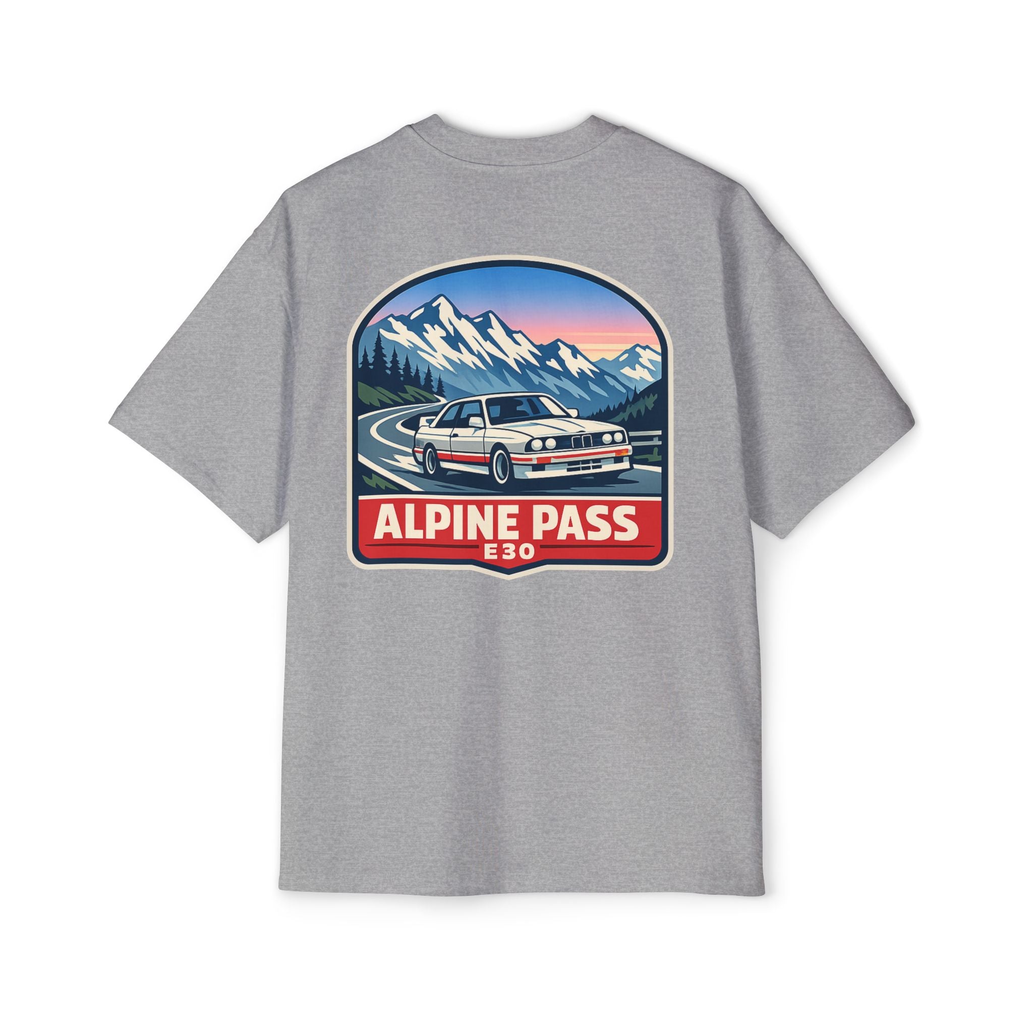 Alpine Pass E30 Tee — Vintage Mountain Driving Car Shirt
