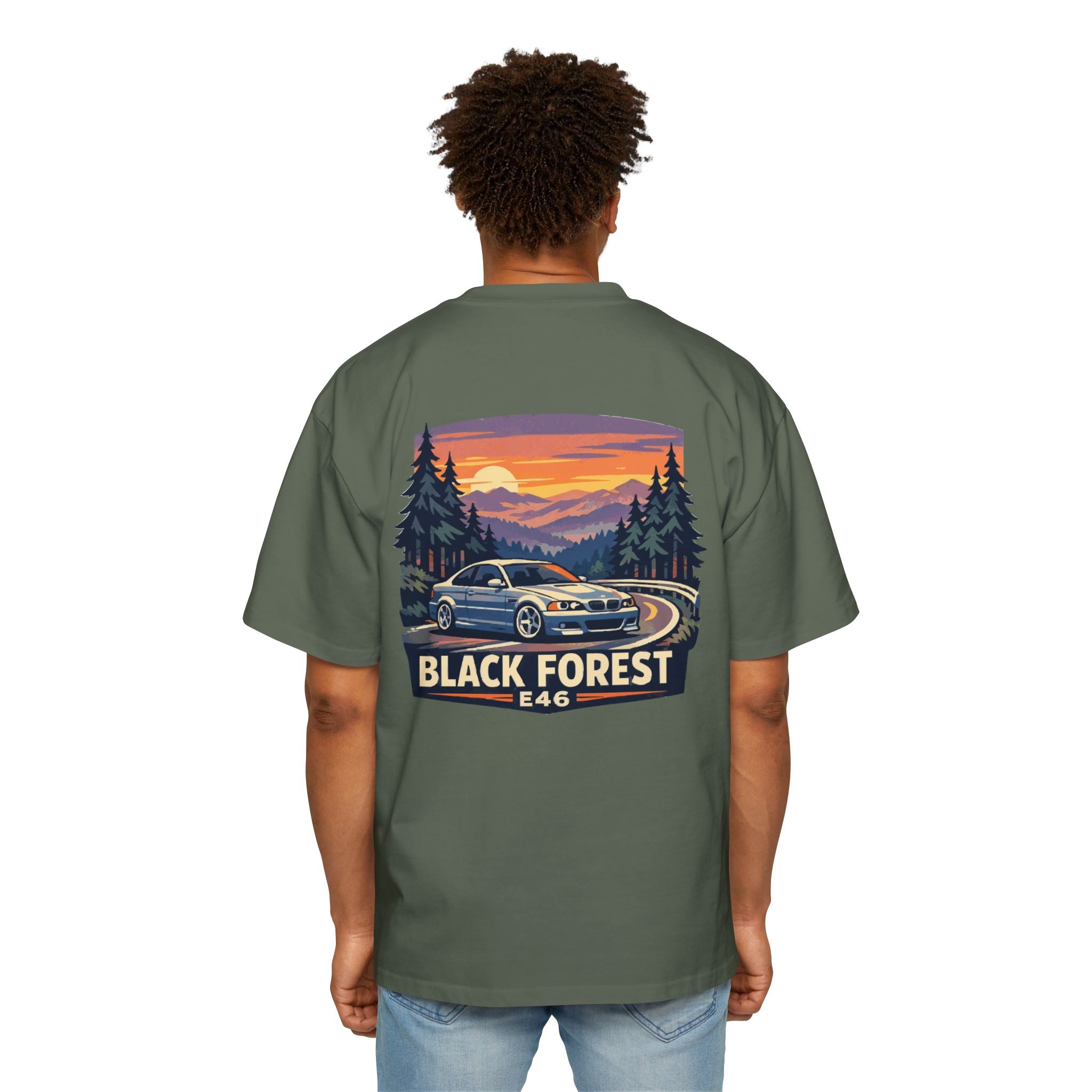 Black Forest E46 Tee — BMW E46 Scenic Car T‑Shirt