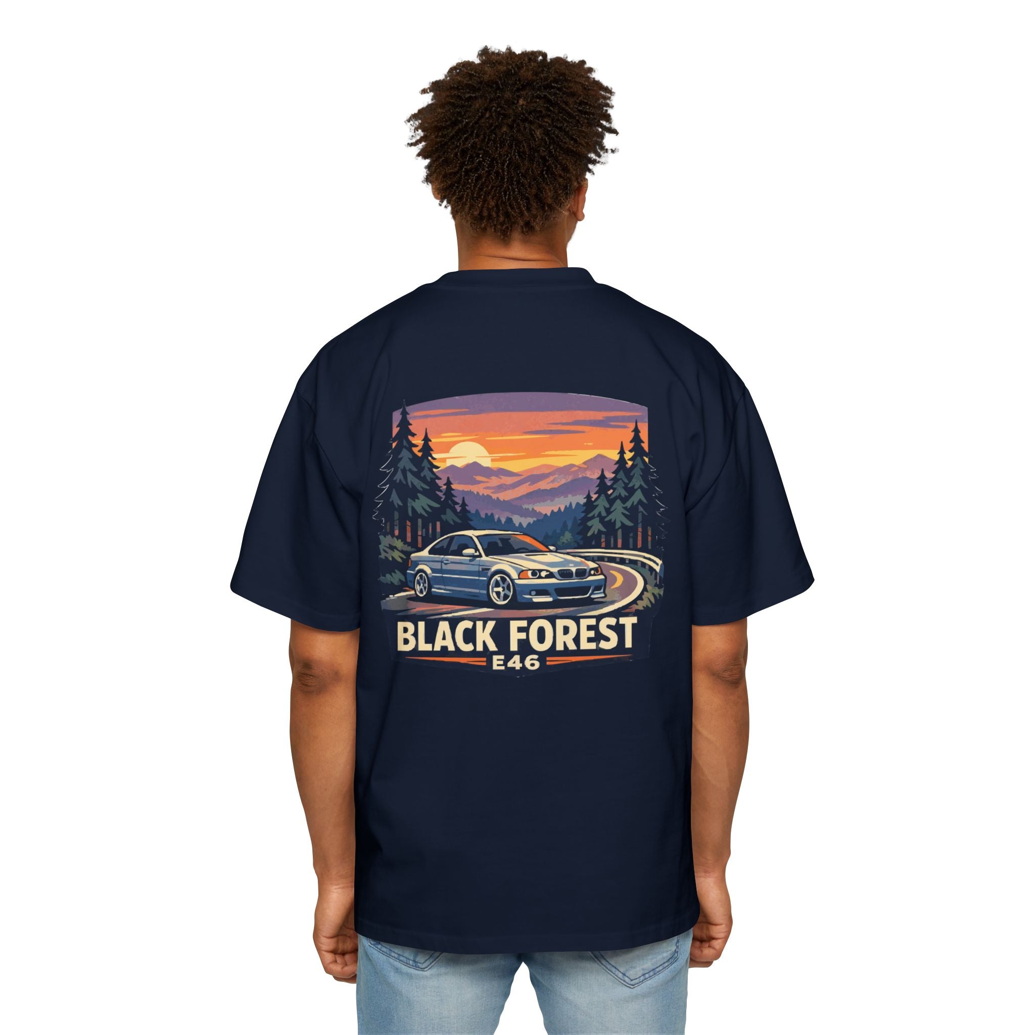Black Forest E46 Tee — BMW E46 Scenic Car T‑Shirt