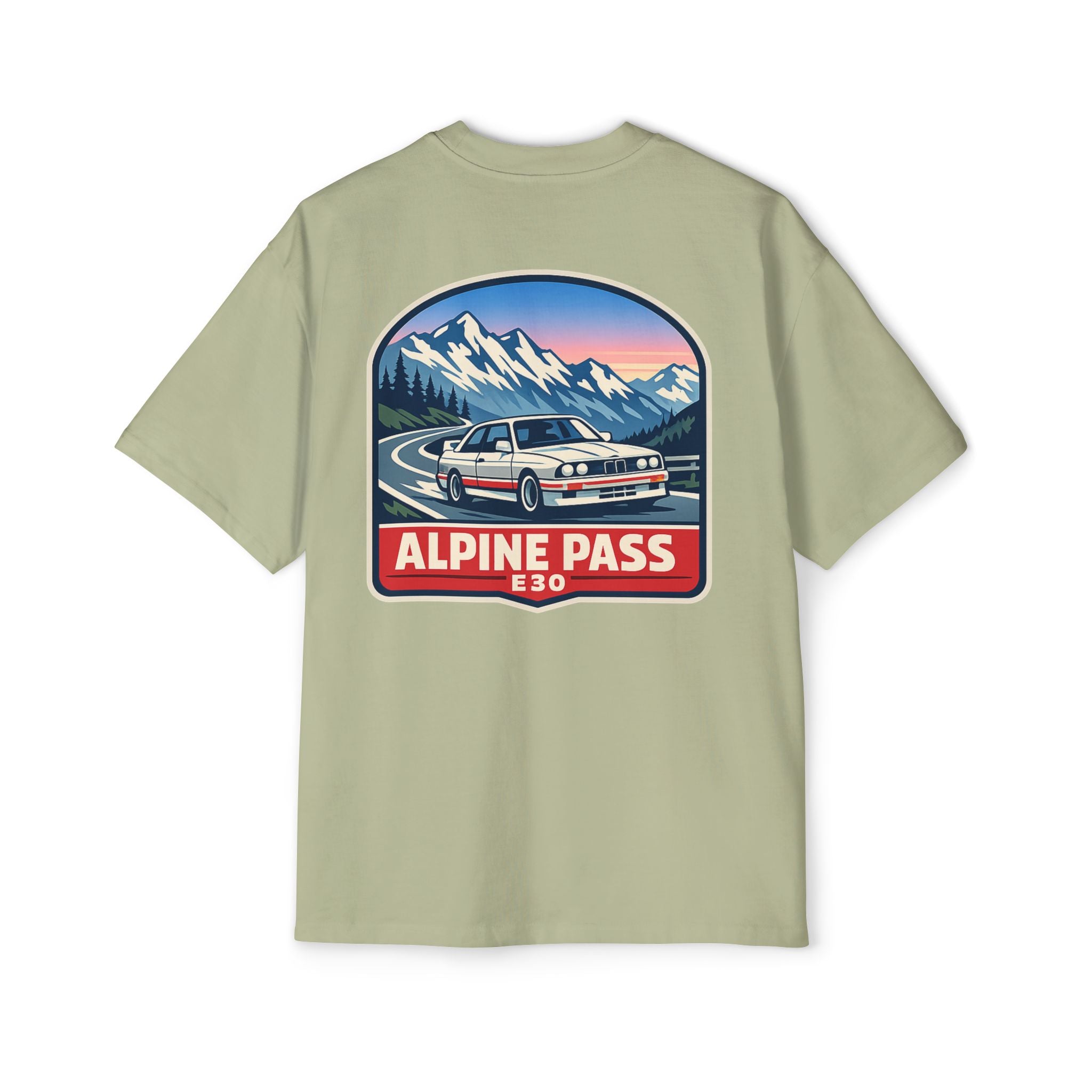 Alpine Pass E30 Tee — Vintage Mountain Driving Car Shirt