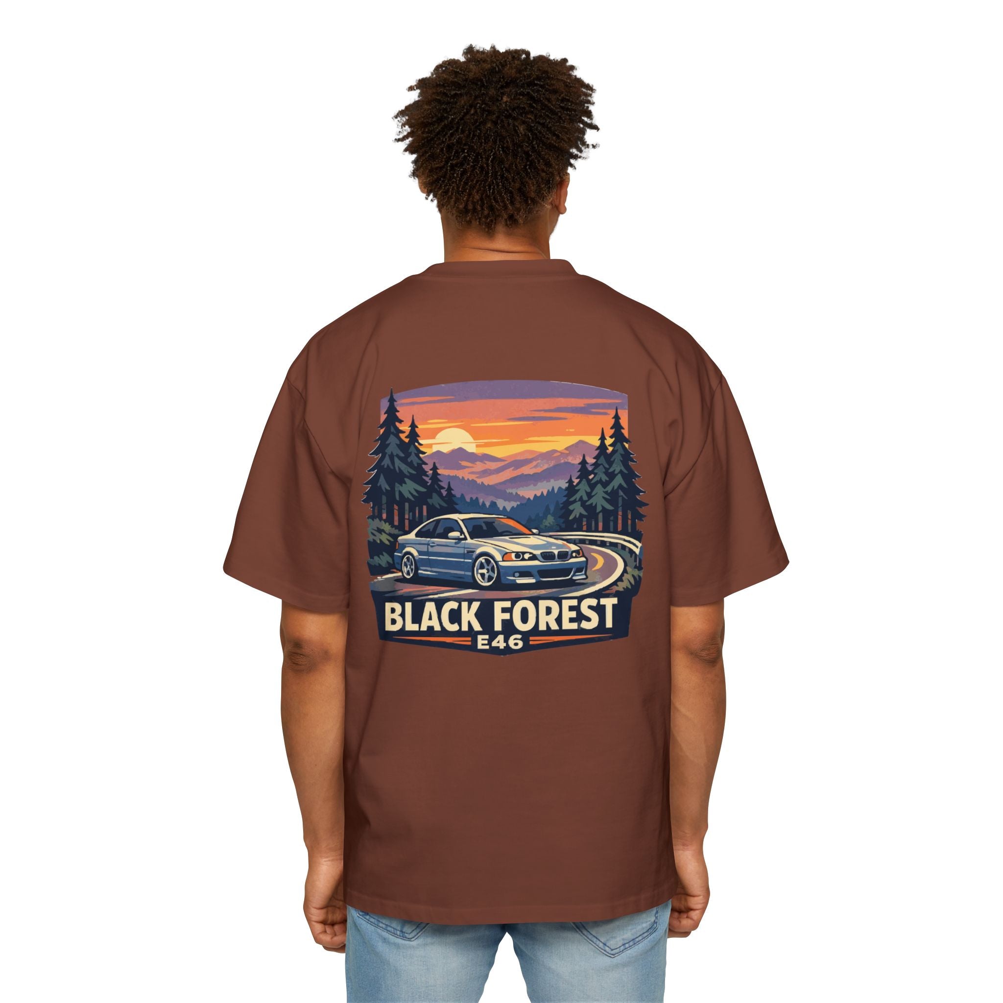 Black Forest E46 Tee — BMW E46 Scenic Car T‑Shirt