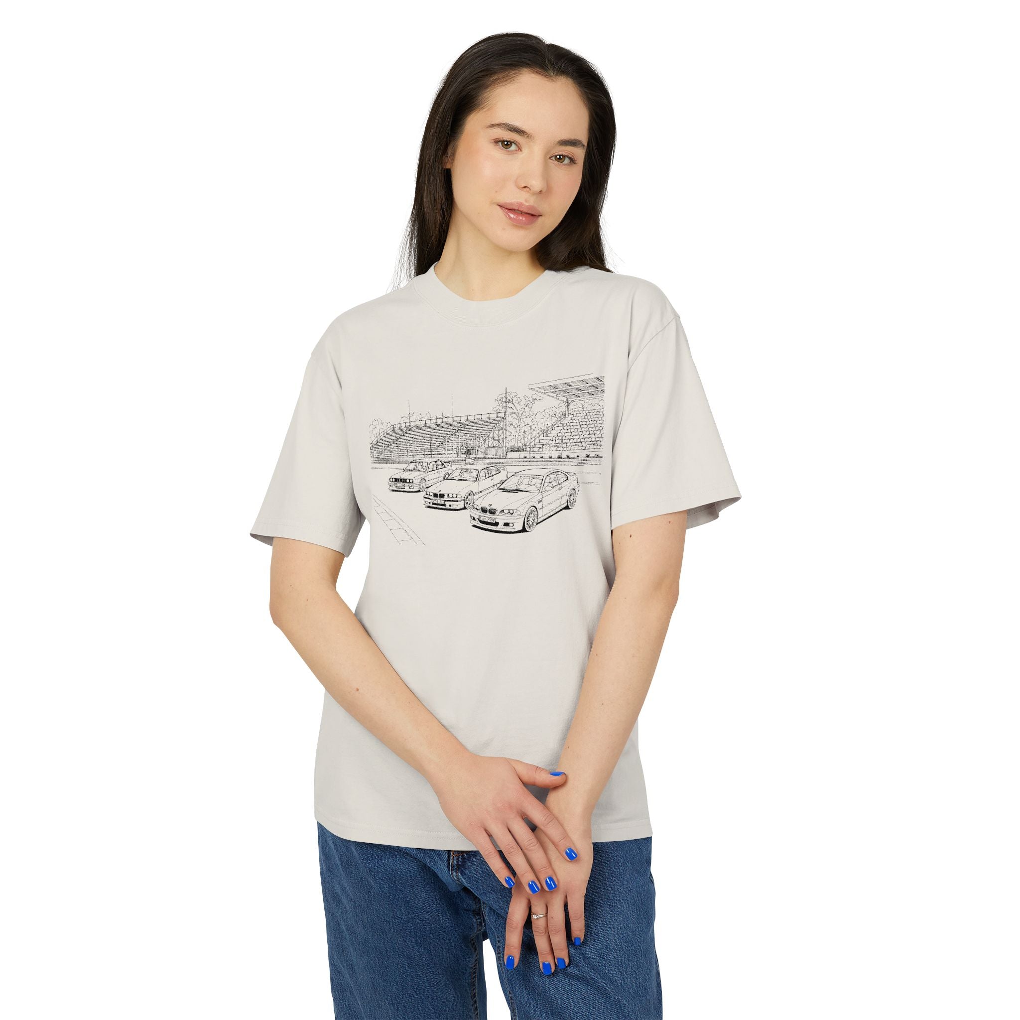Sketch Trio M3 T-Shirt — Vintage Track Illustration Tee