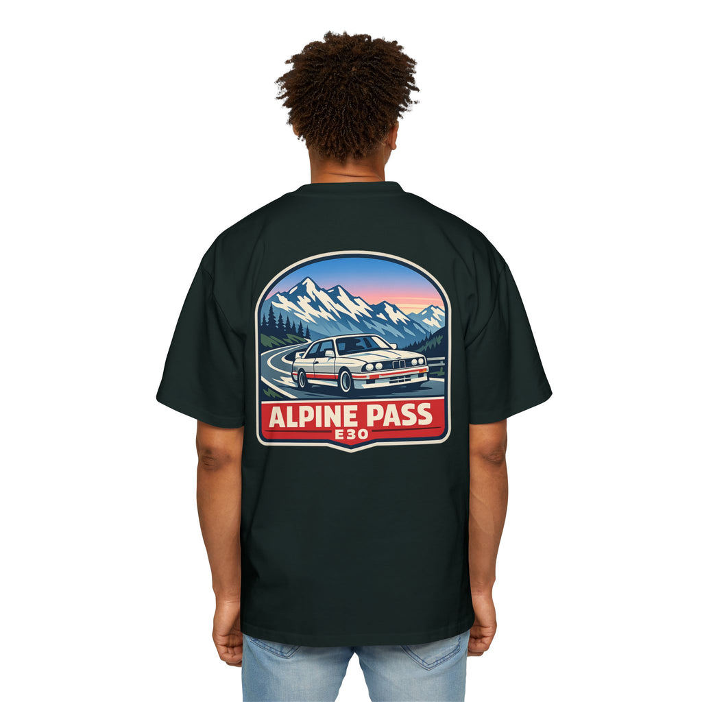 Alpine Pass E30 Tee — Vintage Mountain Driving Car Shirt