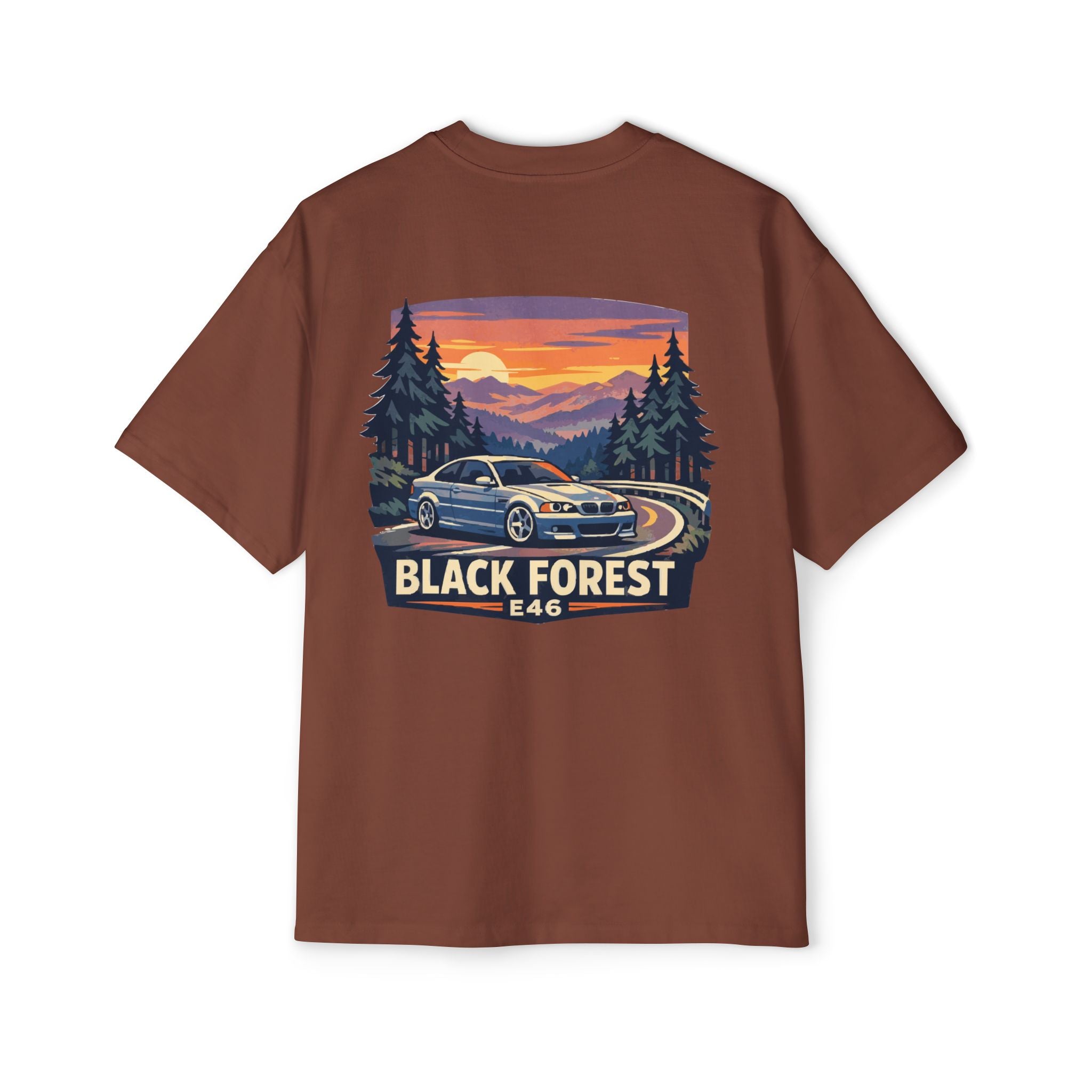 Black Forest E46 Tee — BMW E46 Scenic Car T‑Shirt
