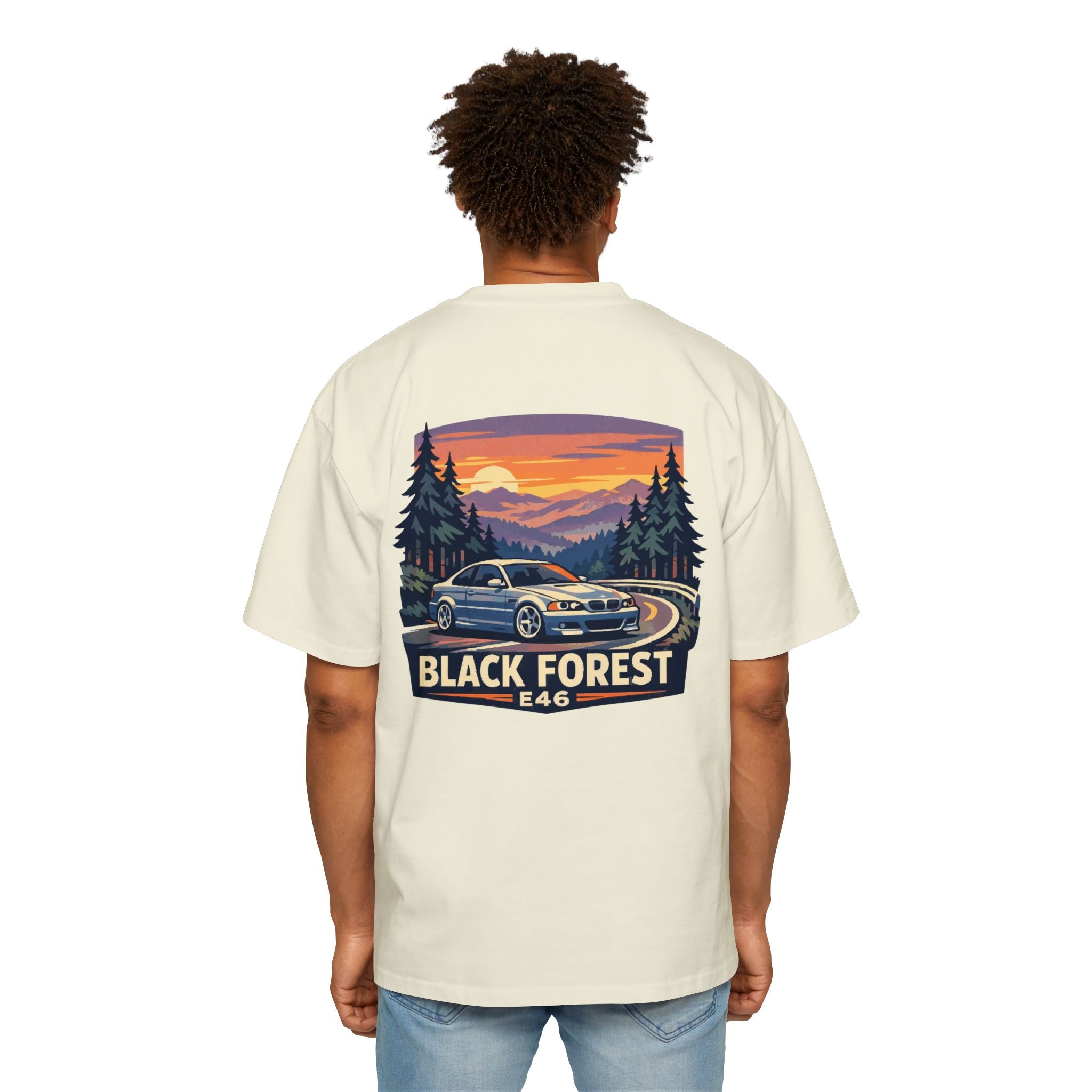 Black Forest E46 Tee — BMW E46 Scenic Car T‑Shirt