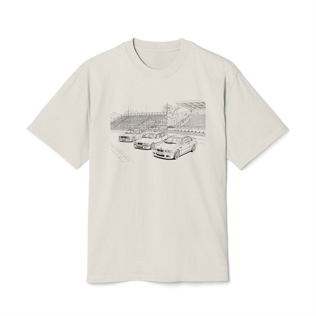 Sketch Trio M3 T-Shirt — Vintage Track Illustration Tee