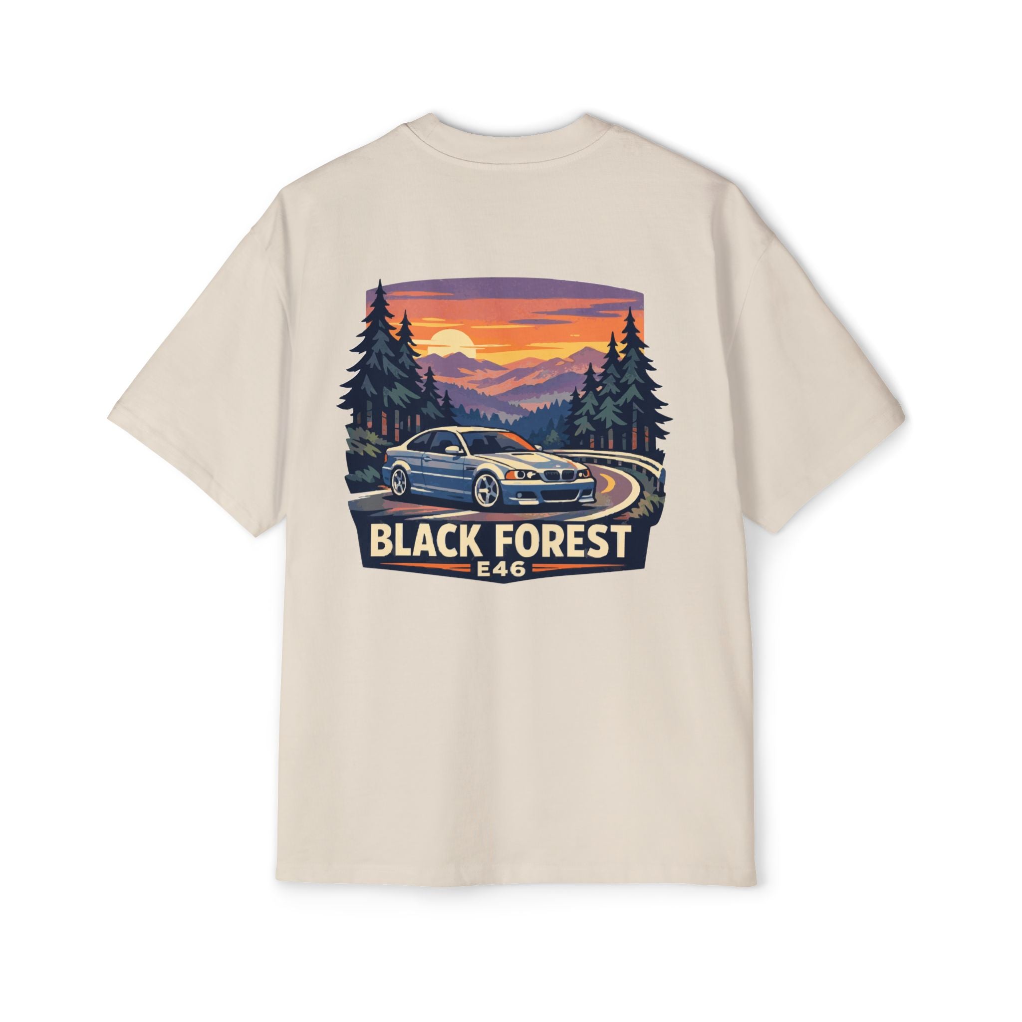 Black Forest E46 Tee — BMW E46 Scenic Car T‑Shirt