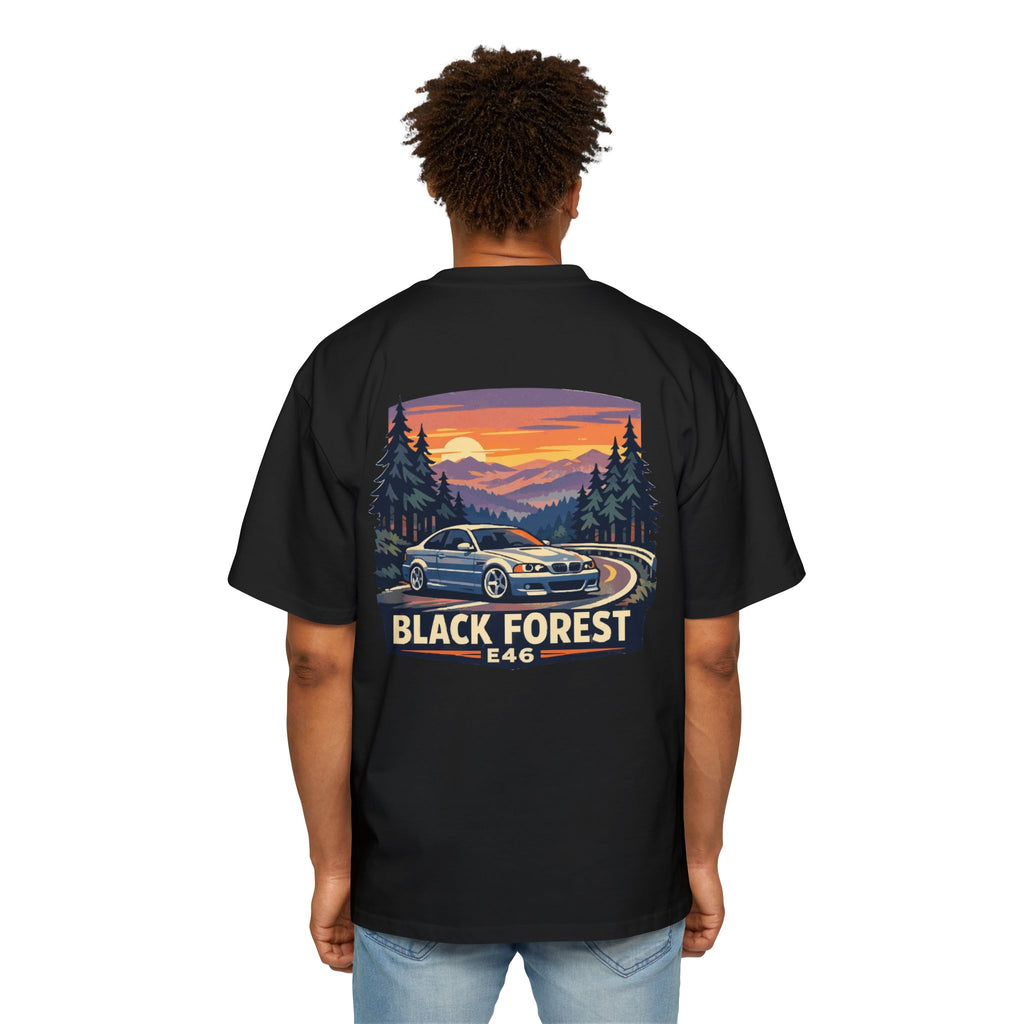 Black Forest E46 Tee — BMW E46 Scenic Car T‑Shirt