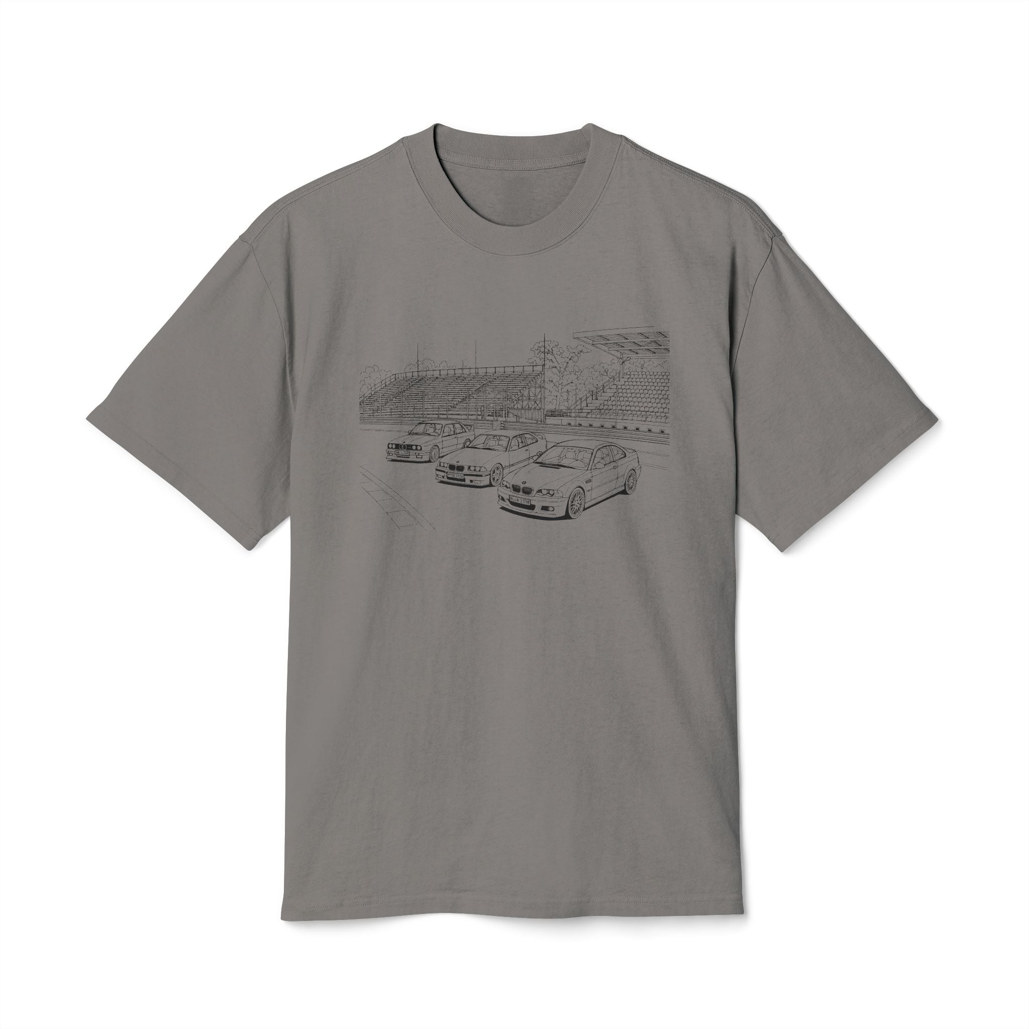 Sketch Trio M3 T-Shirt — Vintage Track Illustration Tee