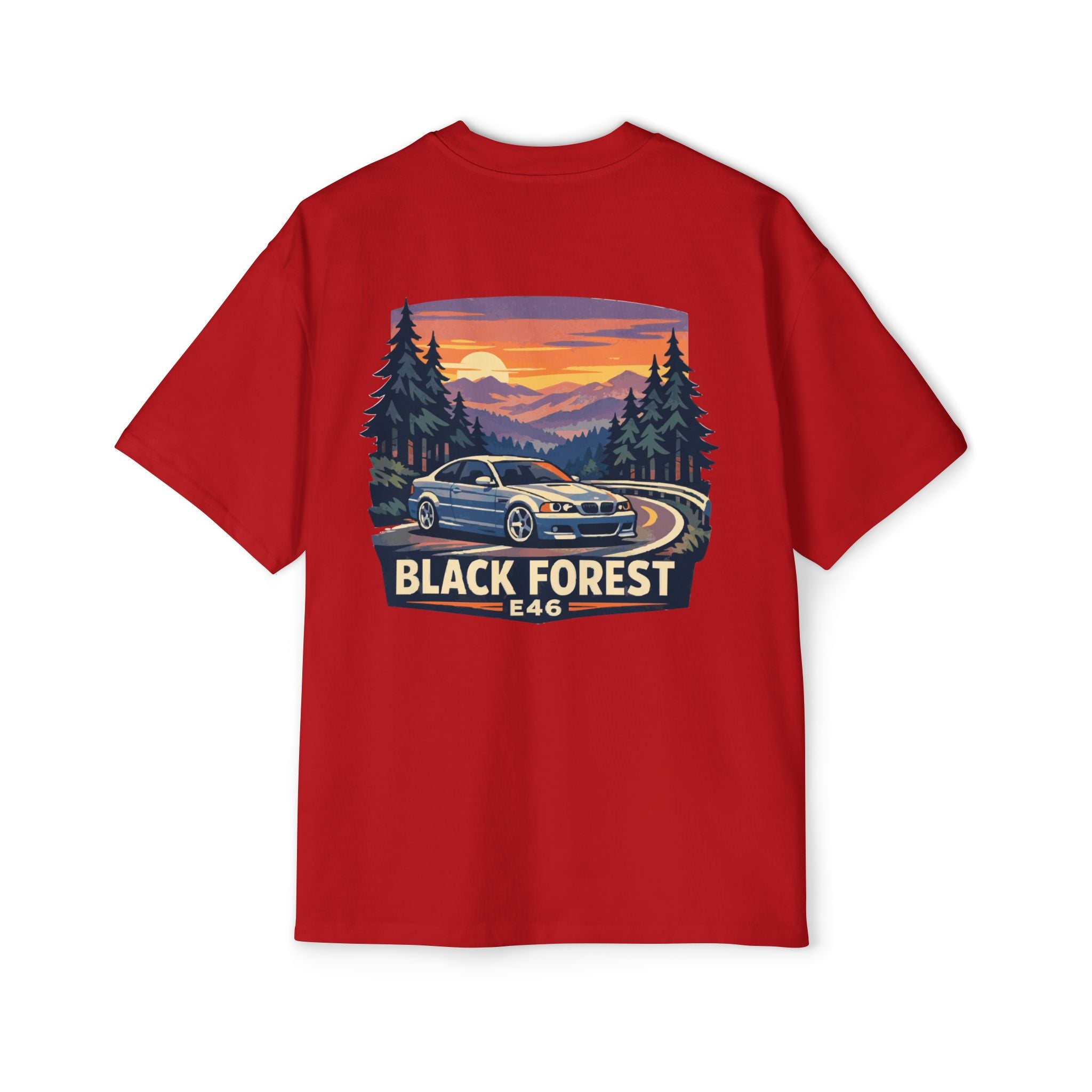 Black Forest E46 Tee — BMW E46 Scenic Car T‑Shirt