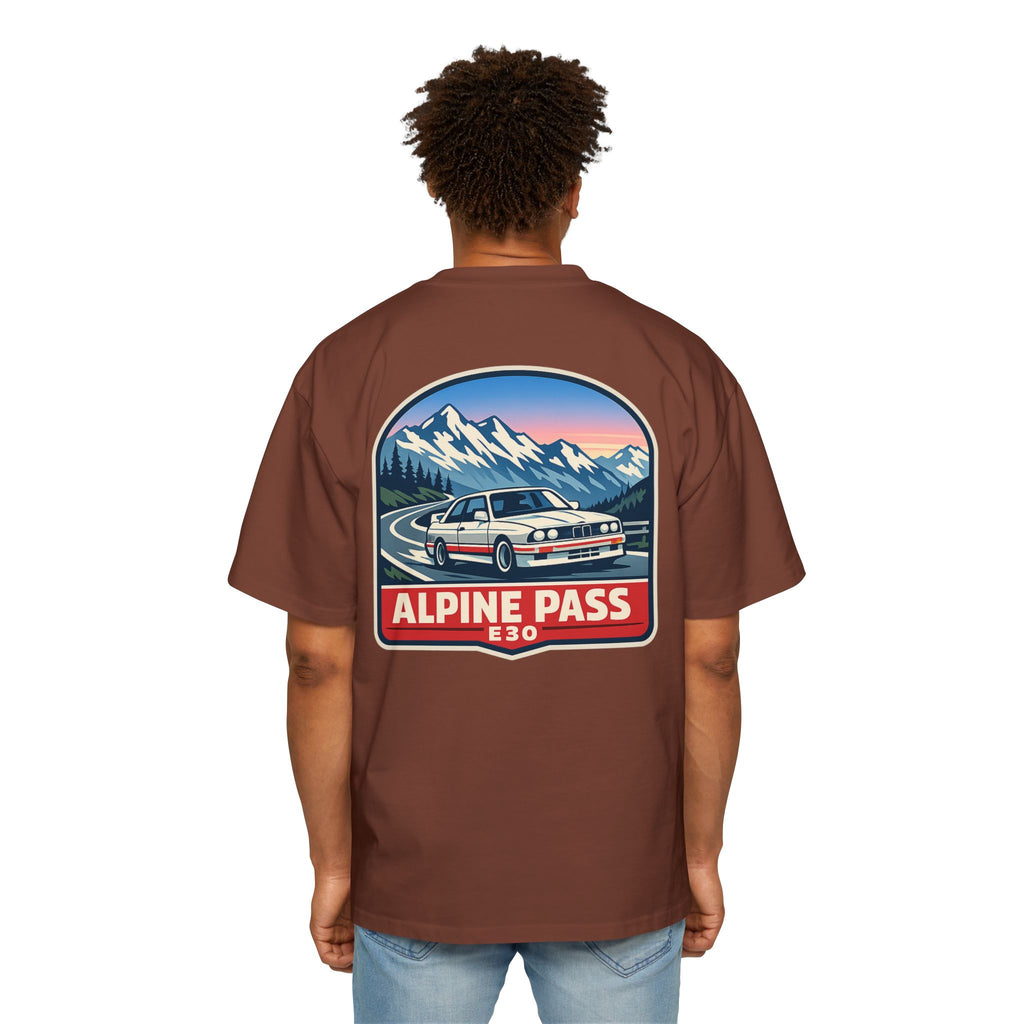 Alpine Pass E30 Tee — Vintage Mountain Driving Car Shirt