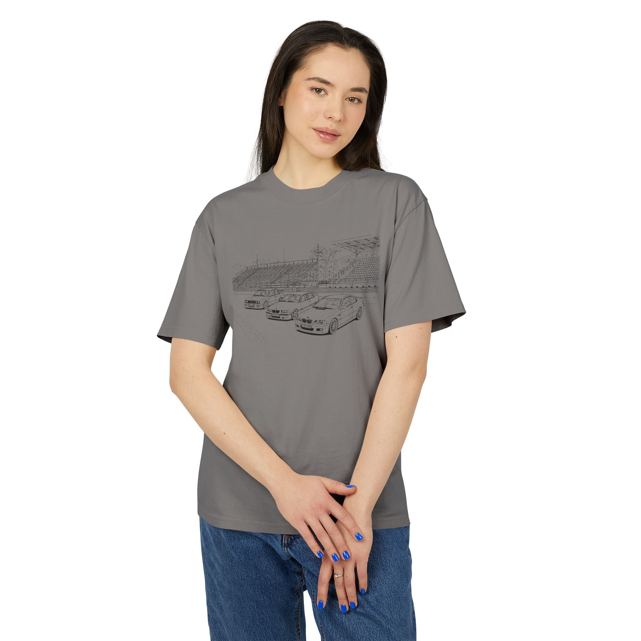 Sketch Trio M3 T-Shirt — Vintage Track Illustration Tee
