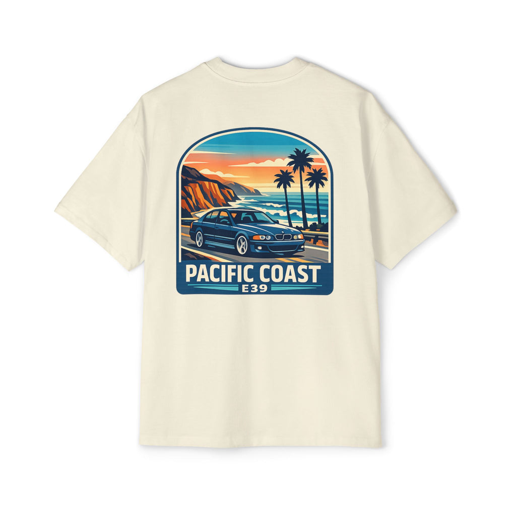 Pacific Coast Car Tee — "Chassis Code Co" Retro Sunset Graphic Shirt