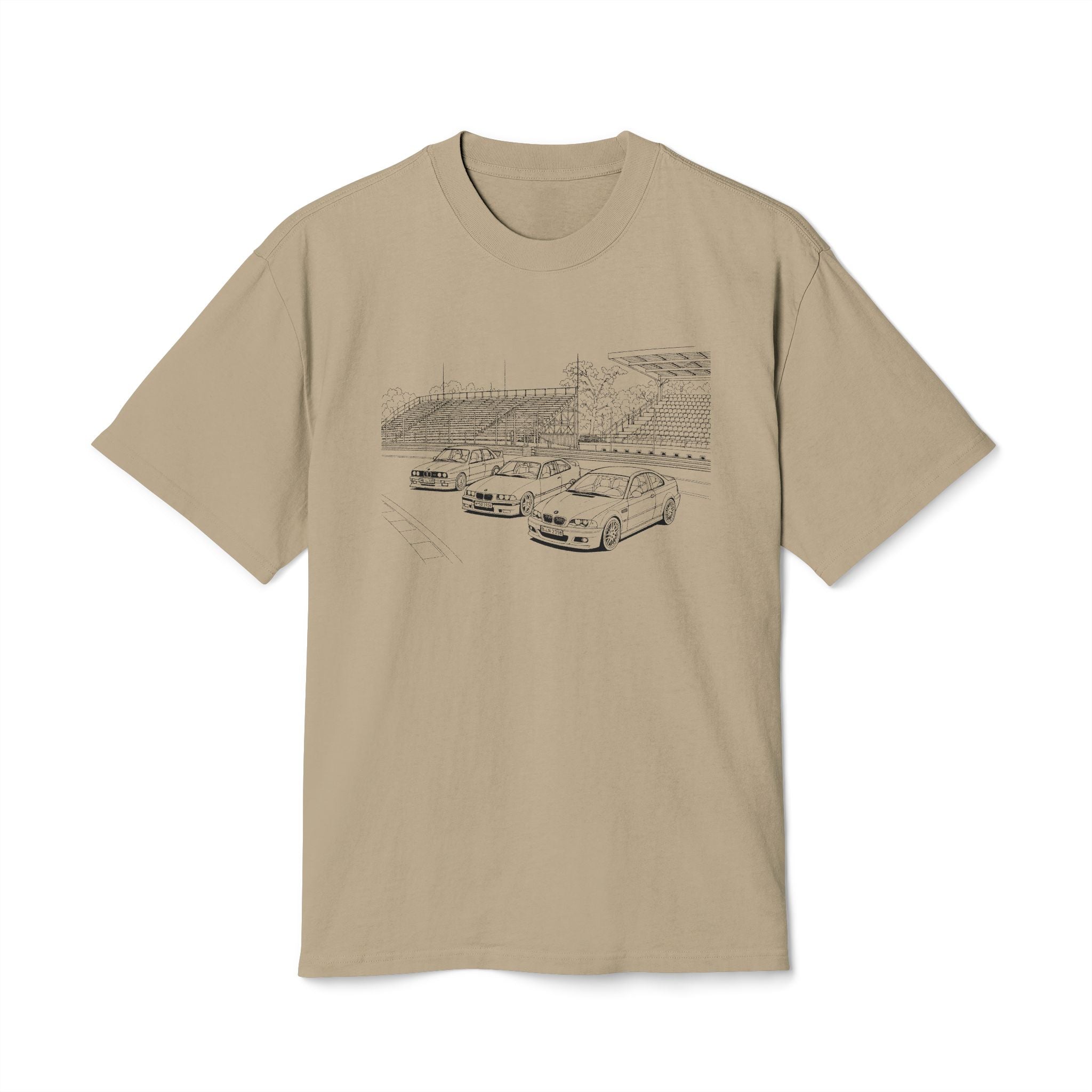 Sketch Trio M3 T-Shirt — Vintage Track Illustration Tee