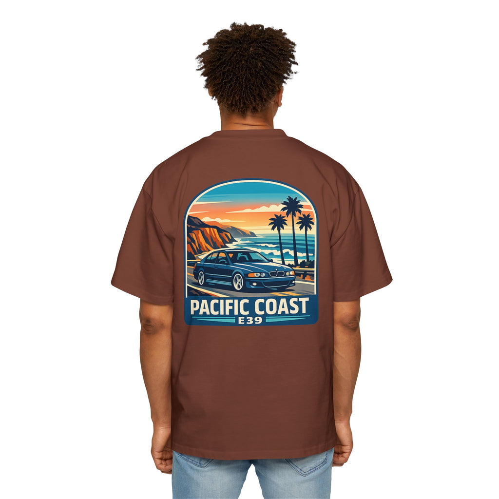 Pacific Coast Car Tee — "Chassis Code Co" Retro Sunset Graphic Shirt