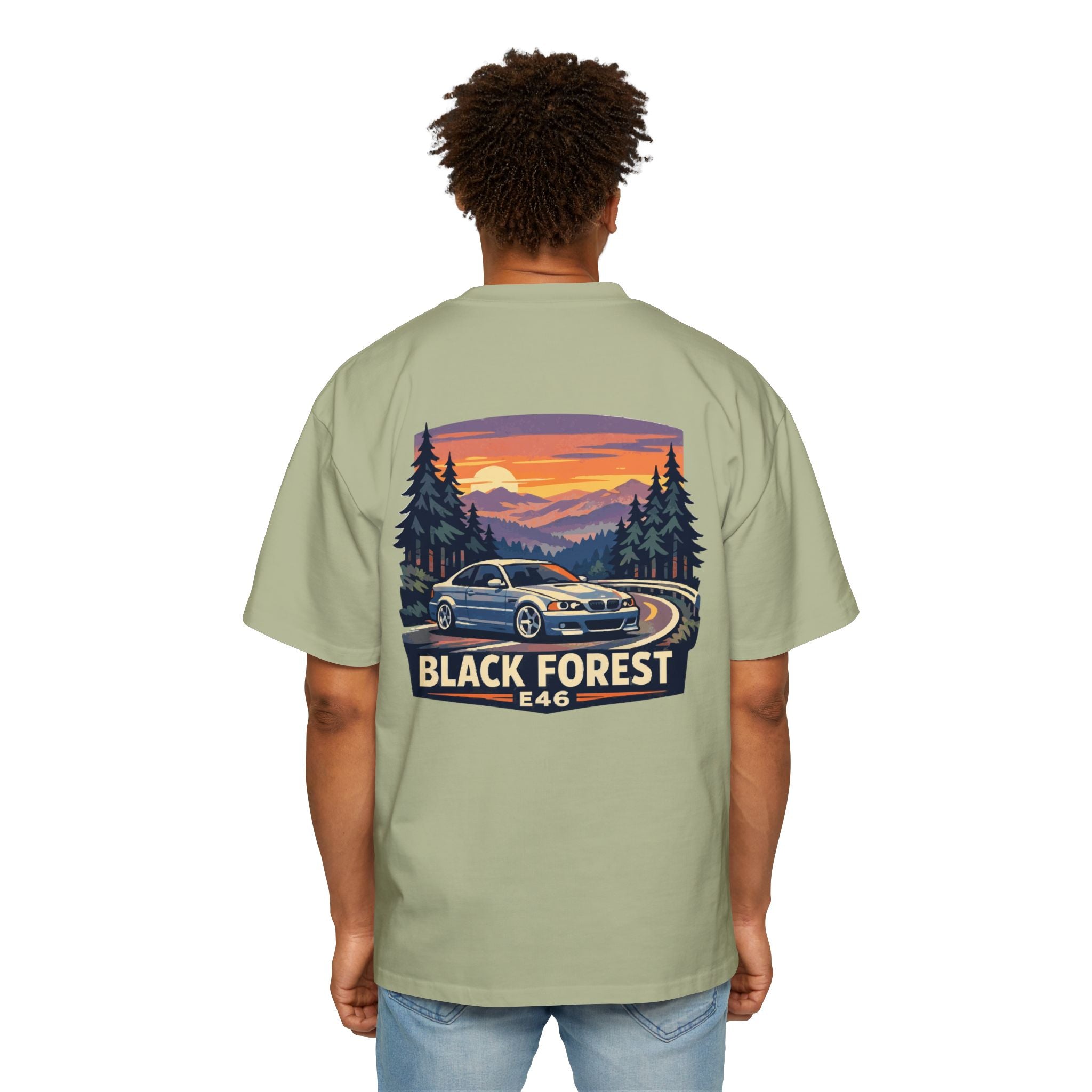 Black Forest E46 Tee — BMW E46 Scenic Car T‑Shirt