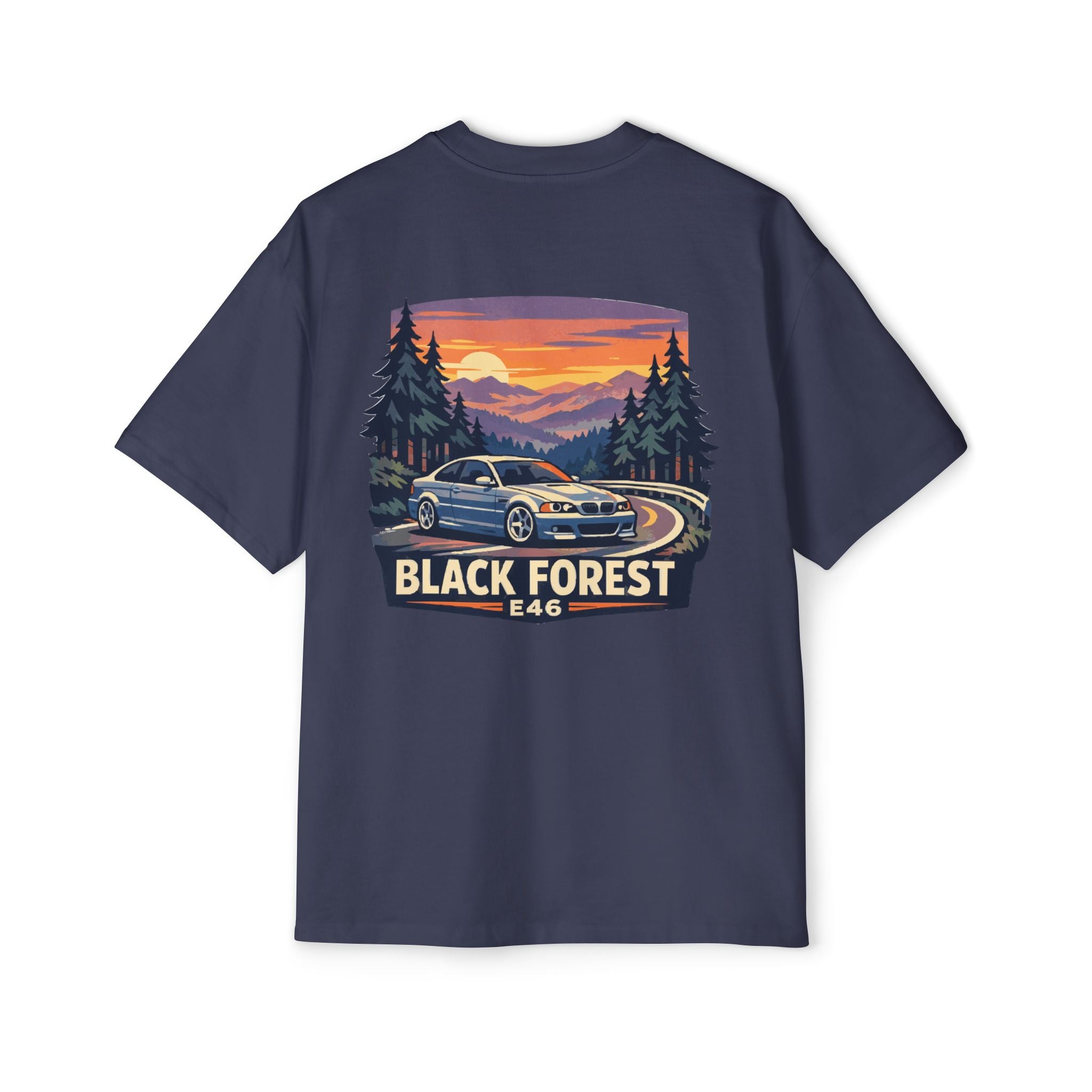 Black Forest E46 Tee — BMW E46 Scenic Car T‑Shirt