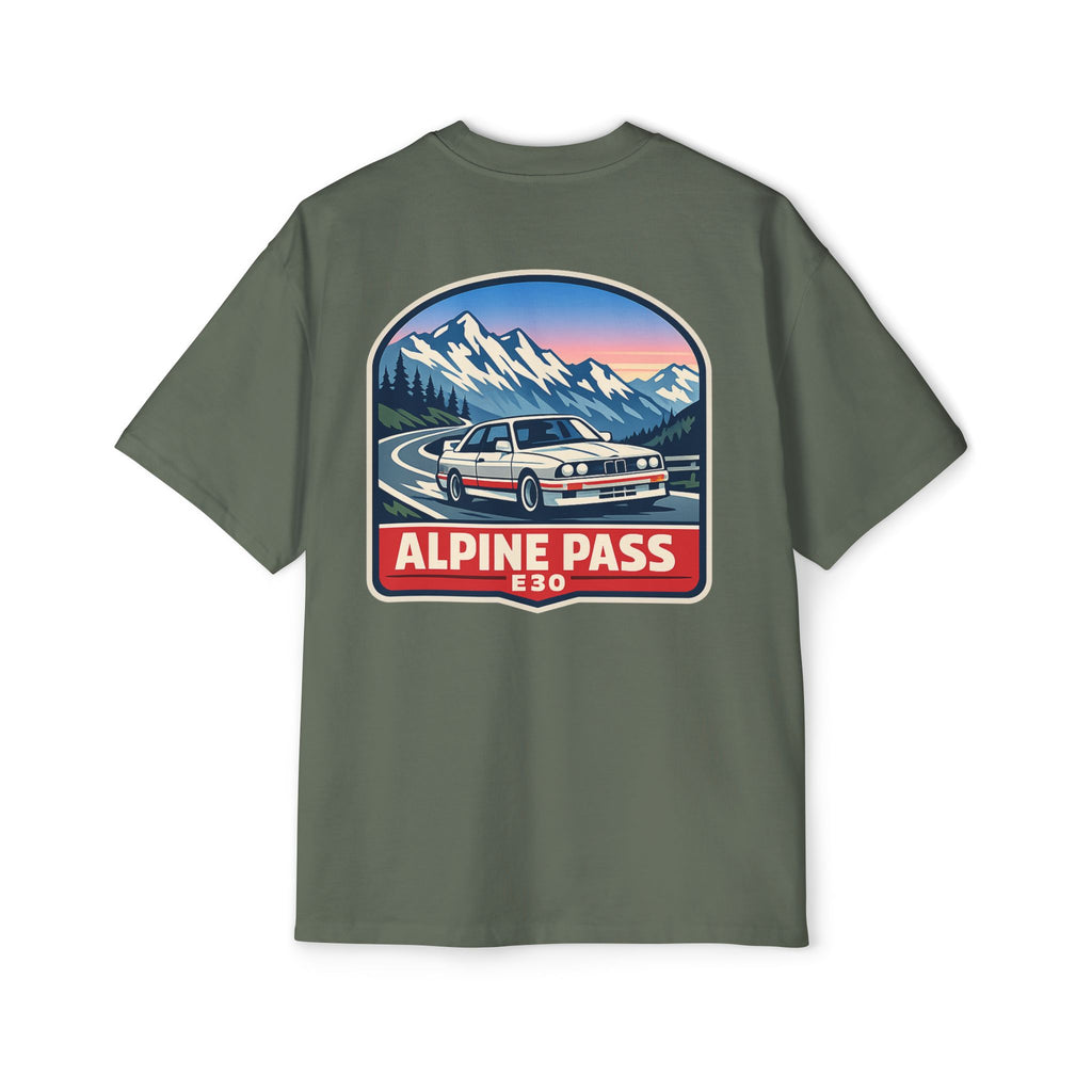 Alpine Pass E30 Tee — Vintage Mountain Driving Car Shirt