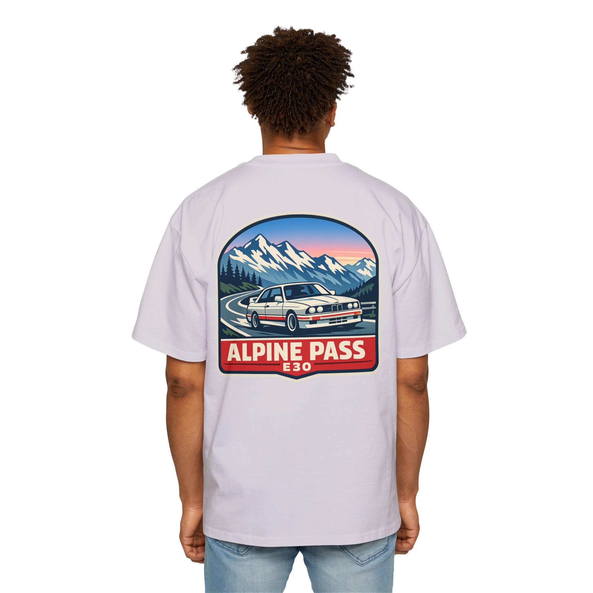 Alpine Pass E30 Tee — Vintage Mountain Driving Car Shirt