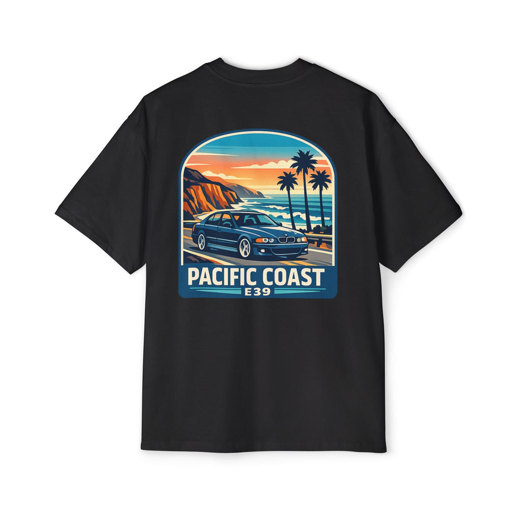 Pacific Coast Car Tee — "Chassis Code Co" Retro Sunset Graphic Shirt