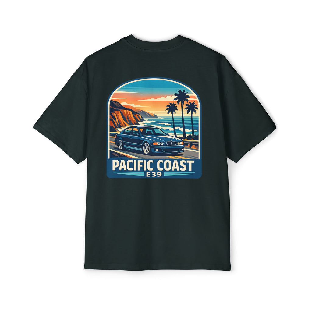 Pacific Coast Car Tee — "Chassis Code Co" Retro Sunset Graphic Shirt