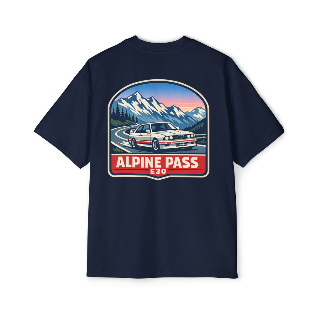 Alpine Pass E30 Tee — Vintage Mountain Driving Car Shirt